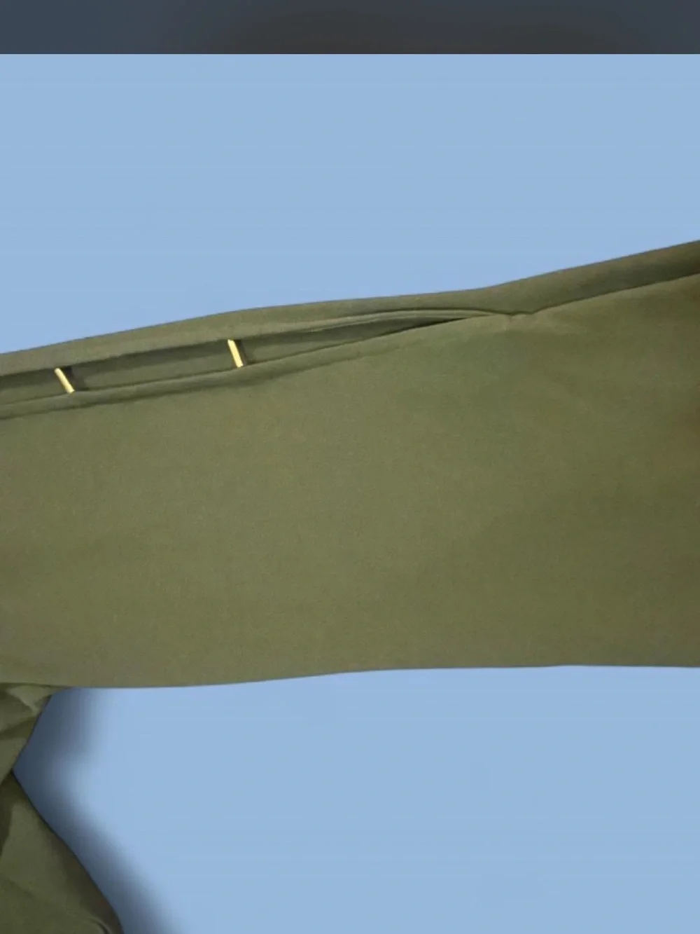 Elegant Women's Olive Green Long Sleeve Blouse